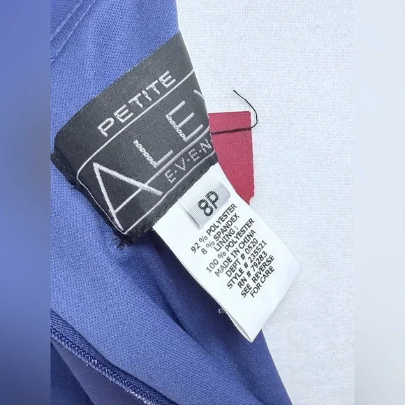 Alex Evenings Petite Blue Women's Dress - Picture 9 of 10